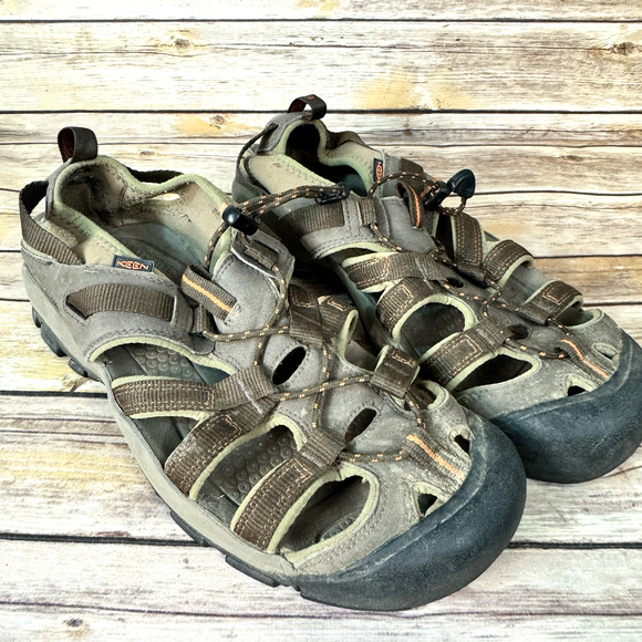 KEEN Mens Owyhee Brown Athletic Outdoor Hiking Water Multi Sport Sandals 12 - Picture 1 of 8